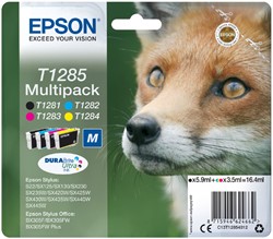 Inktcartridge Epson T1285 zwart + 3 kleuren
