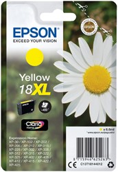 Inktcartridge Epson  18XL T1814 geel HC
