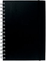 Notitieboek Quantore A5 spiraal tab lijn 192blz 80gr zwart-2