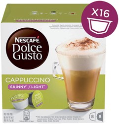 Koffie Dolce Gusto Cappuccino Light 16 cups voor 8 kopjes