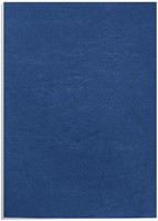 Voorblad Fellowes A4 lederlook royal blauw 100stuks-2