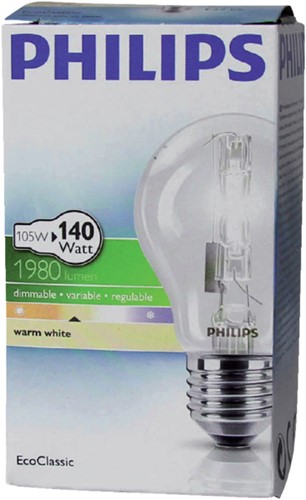 Halogeenlamp Philips Eco Classic E27 105W 1980 Lumen-1