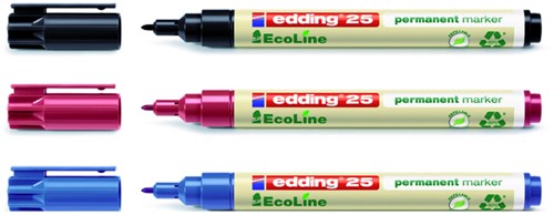 Viltstift edding 25 Ecoline rond 1mm blauw-2