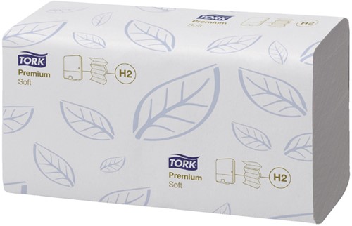 Handdoek Tork H2 multifold Premium kwaliteit 2 laags wit 100288-5