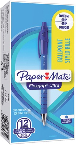 Balpen Paper Mate Flexgrip Ultra medium blauw-3