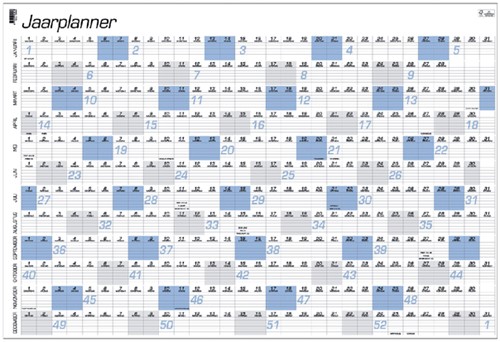 Jaarplankalender 2026 Quantore A1 84x57cm