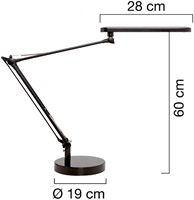 Bureaulamp Unilux Mamboled zwart-2