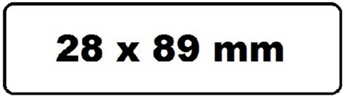 Labeletiket Quantore 99010 28x89mm adres wit 2 rollen-2