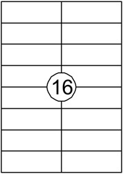 Etiket Quantore 105x37mm 1600stuks