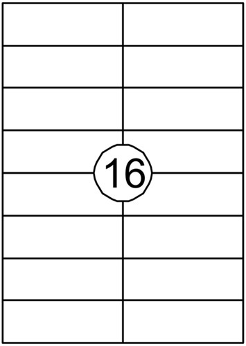 Etiket Avery DP167-100 105x37mm wit 1600 etiketten-2