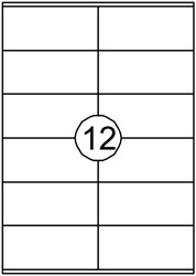 Etiket Quantore 105x48mm 1200stuks