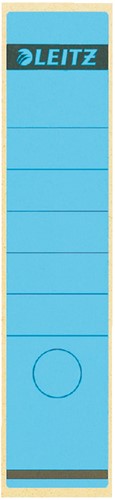 Rugetiket Leitz breed/lang 62x285mm zelfklevend blauw