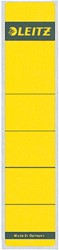 Rugetiket Leitz smal/kort 39x192mm zelfklevend geel