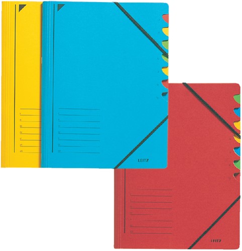 Sorteermap Leitz 7 tabbladen karton blauw-2