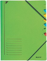 Sorteermap Leitz 7 tabbladen karton groen-2
