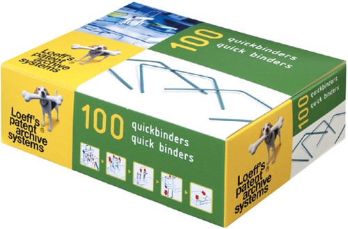 Bundelbeugel Loeff's 1215 Quickbinder 100mm groen 100 stuks-1