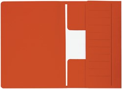 Dossiermap Secolor  Mammoet folio 3 kleppen 270gr rood