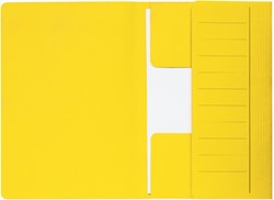 Dossiermap Secolor  Mammoet folio 3 kleppen 270gr geel