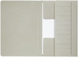 Dossiermap Secolor  Mammoet folio 3 kleppen 270gr grijs