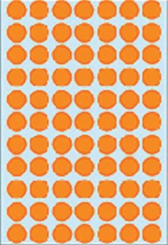 Etiket HERMA 2234 rond 13mm fluor oranje 1848stuks-3