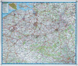Landkaart Legamaster Belgie 101x121cm