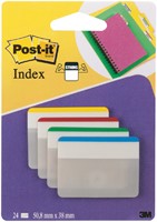 Indextabs Post-it 686F1 38x50.8mm strong recht assorti 24 tabs