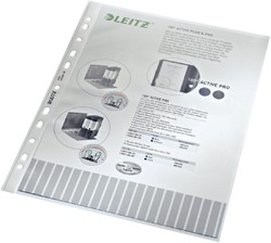 Showtas Leitz Premium 0.10mm PP A4 transparant 100 stuks
