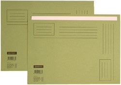 Vouwmap Quantore A4 ongelijke zijde 250gr groen