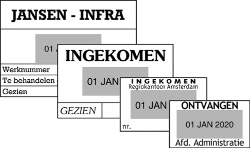 Woord-datumstempel Colop 2360 personaliseerbaar 30x45-2