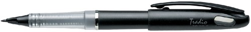 Fineliner Pentel TRJ50 Tradio met vulpenachtige punt fijn zwart-2