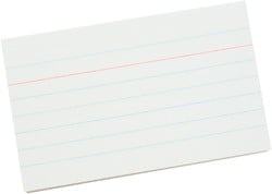 Systeemkaart Qbasic 90x55mm lijn + rode koplijn 210gr wit 100 vel