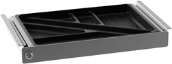 Pen- en accessoirelade met slot. Afmeting 390x245x42mm (bxdxh) Persoonlijke bureaulade