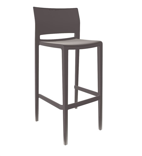 Active/Bakhita kunststof barkruk. Zithoogt 76 cm.