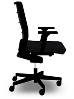 Solium bureaustoel met netrug, voorzien van zitdiepte- en zitneigverstelling-2