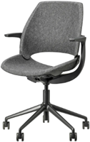 Be Hybrid felt-stoel met gestoffeerde zitting