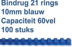 Plastic bindruggen 21-rings