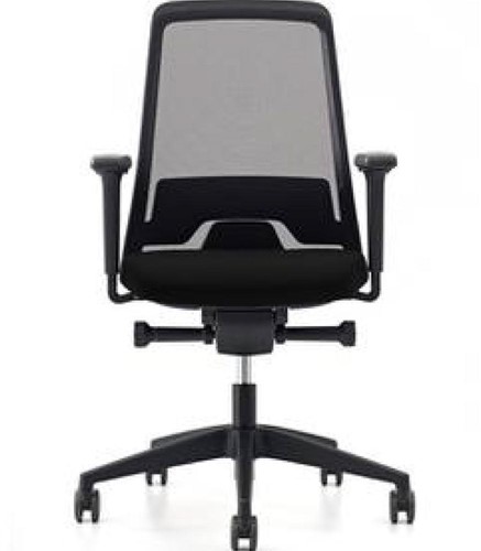 NEW EVERYis1 bureaustoel incl. 4D armleggers, zitdiepte verstelling en lendesteun. Zitting in zwart, rug in netbespanning met verhoogde gasveer 4-6cm-2