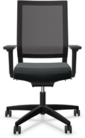 Viasit bureaustoel Impulse rug in hoogte verstelbaar in netweave, zitdiepte, 4D armleggers en lumbaalsteun met verhoogde gasveer