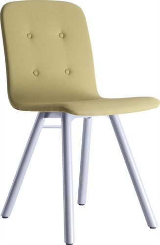 Carvi bezoekersstoel met 4-poots metalen frame en kuip gestoffeerd-3