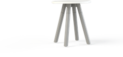 Huislijn Corner bijzettafel rond Ø 40 cm, op 4-poots metalen frame Ø 3,8 cm, hoogte 42 cm, inclusief viltdoppen.