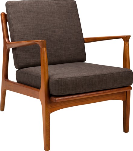 Lounge fauteuil Danas, essenhout classic noten gebeits.