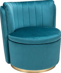 Fallon LAC Lounge stoel, draaibaar, zitting en rug gestoffeerd
