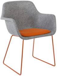 Felt draadframe stoel