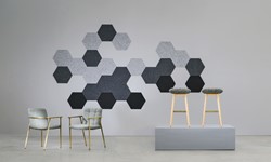 Feltouch Tiles Hexagons 50cm breed, 6mm dik, per set van 15 stuks