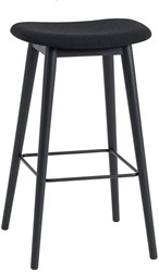 Fiber bar stool wood base Remix 533/black