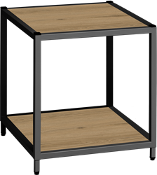 Flexwall frame 46 hg x 40 br x 43 dp, indeling 1-vak en inclusief 2 legborden