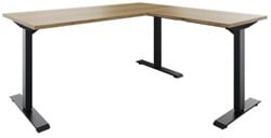 Huislijn Flexframe hoekbureau zit/sta elektrisch verstelbaar met 3 motoren incl. memorydisplay met 4 standen zit/sta