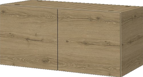 Flexwall inbouw opbergelement 76 br x 36 hg x 40cm dp, indeling 1-vaks met 2x draaideur voorzien van push to open mechaniek
