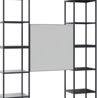 Flexwall magnetisch dubbelzijdig whiteboard, met aluminium profiel, inclusief 4x adapter voor ophangen tussen 2x Flexwall frame elementen.-2