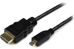 StarTech.com 3m High Speed HDMI® Kabel met Ethernet - HDMI naar HDMI Micro - M/M - Cable for Audio-/Video-apparaat, Mobiele telefoon, TV, Smartphone, Monitor, Tablet, Camera, Projector